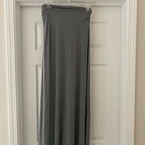 Gray maxi skirt
